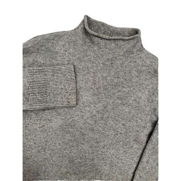 Anthropologie Moth Saskia Mock‎ Neck Tunic Sweater Gray Size Small - Picture 1 of 8